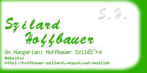 szilard hoffbauer business card